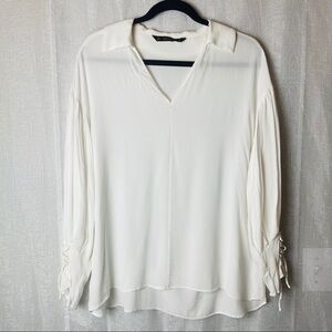 Zara Basic white blouse